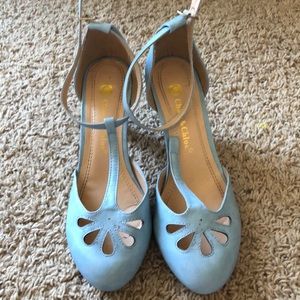 Sky blue Chase and Chloe heels